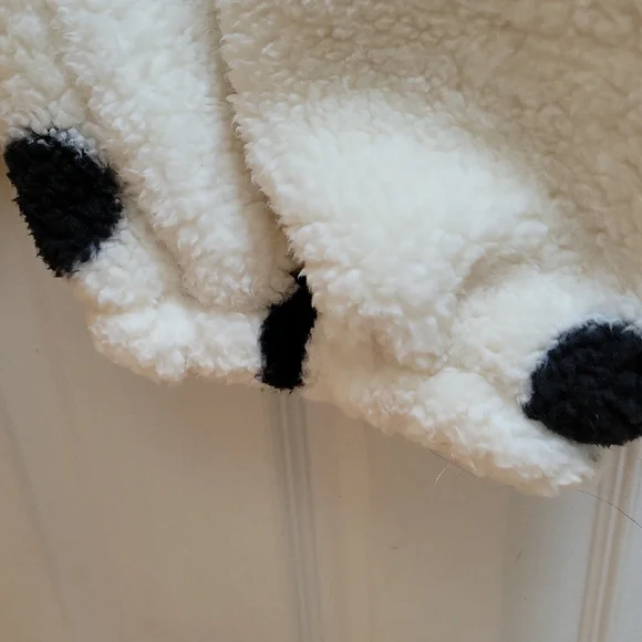 White and Black Polka Dot Pajama/Lounge Set Plush Intimates NWOT - Picture 6 of 8